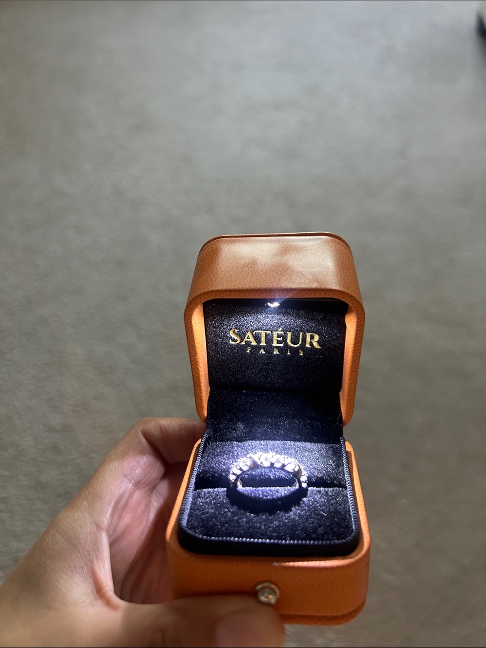 Rose Gold Diamond Eternity Band - Pink Rose Gold